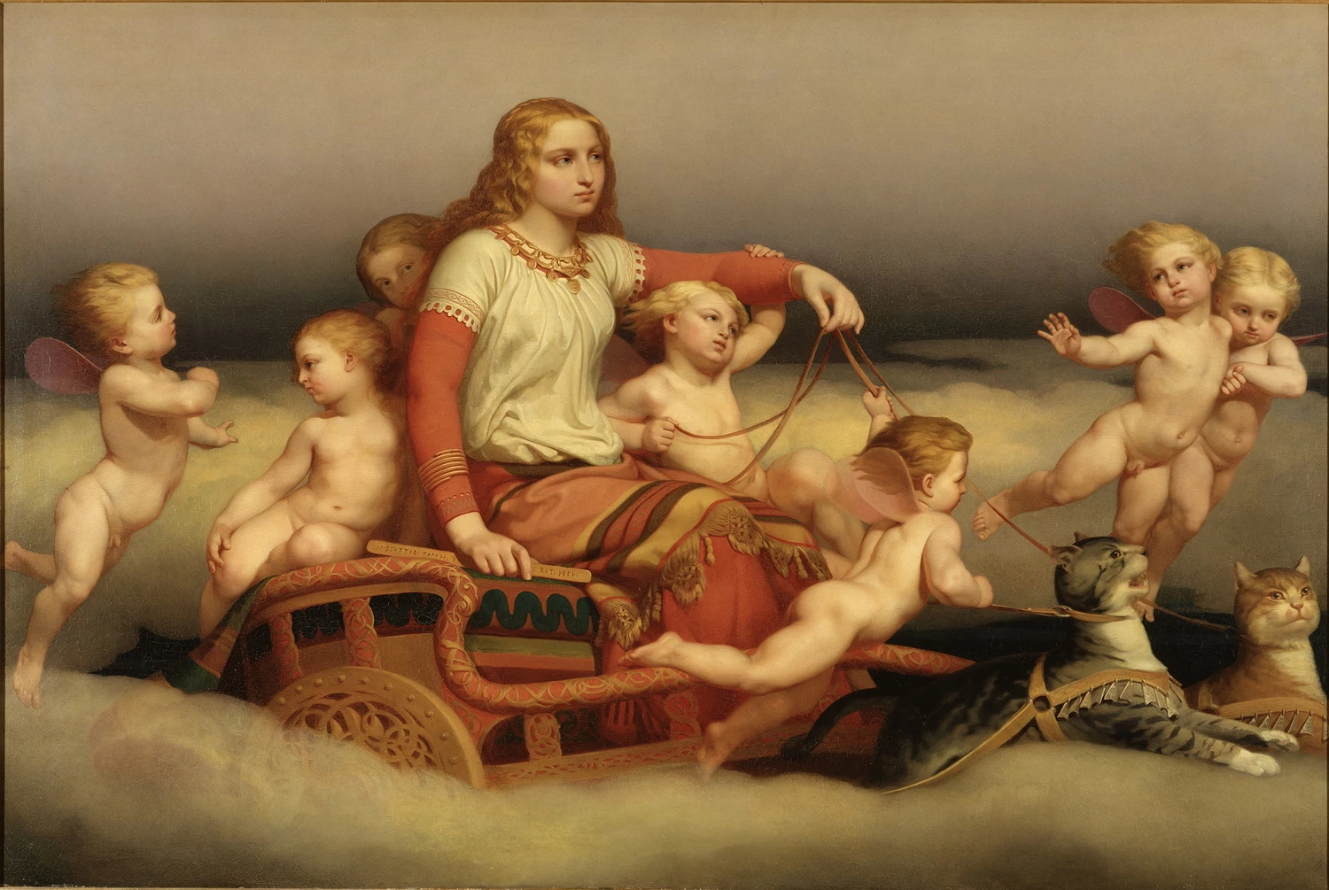 Freyja con gatti e angeli - Nationalmuseum, Stockholm, Sweden